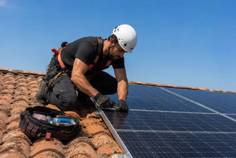 Maintenance et monitoring de panneaux solaires à Fontaine
